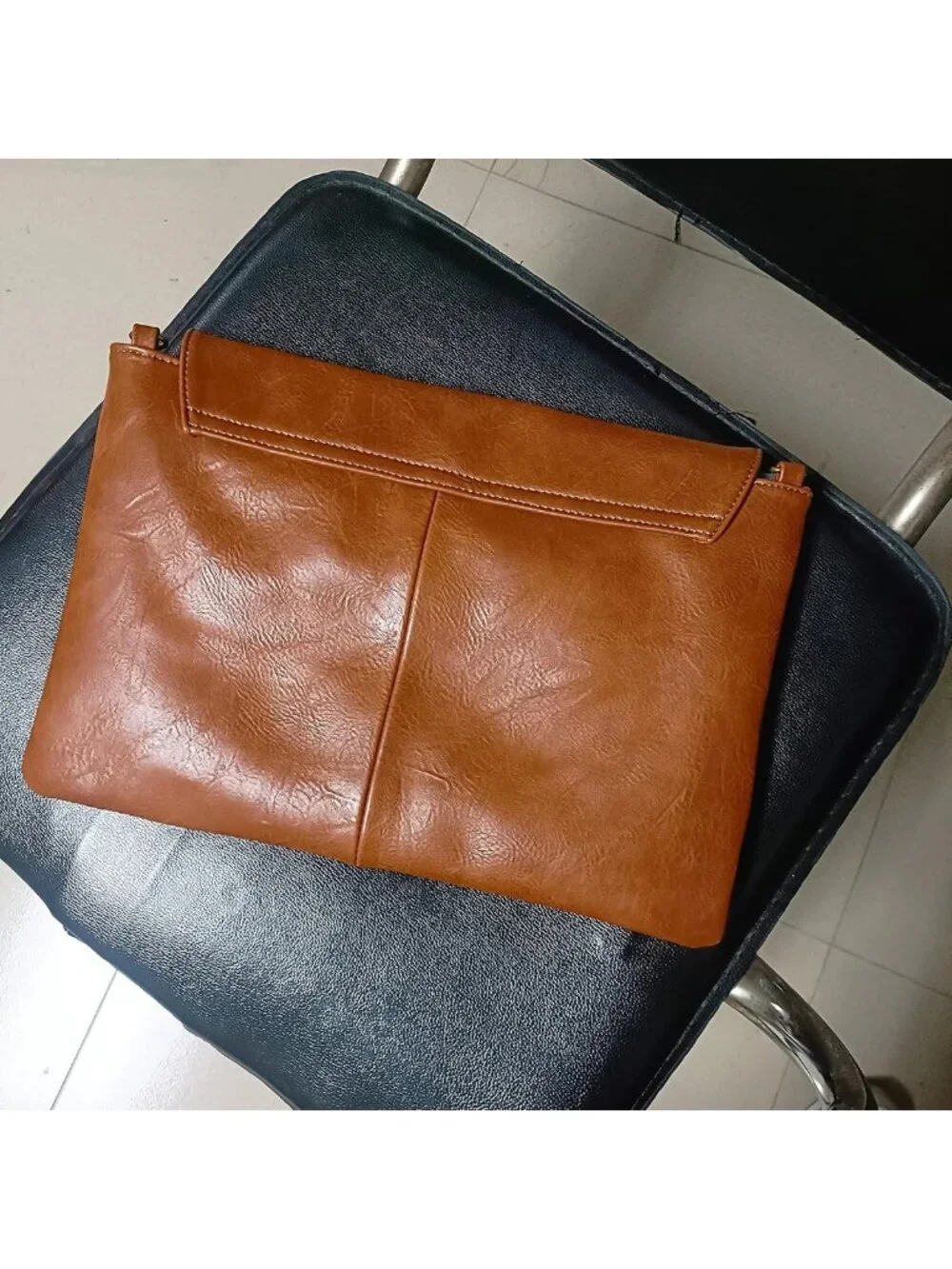 Stylish PU Leather Women's Clutch & Messenger Bag - Large Capacity Handbag